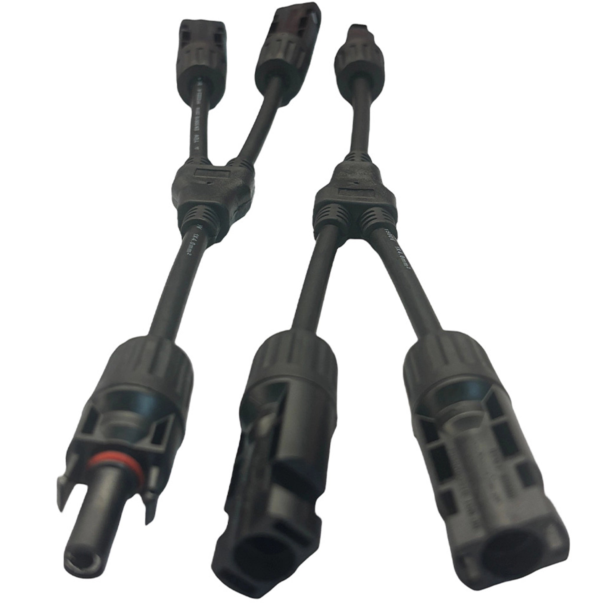 MC4-Y 1500V 4.0 mm² 30A Solar Branch Cable Pair, 30cm - Parallel Connection for PV Panels