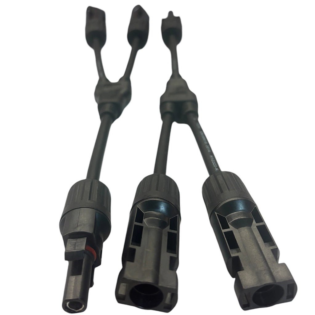 MC4-Y 1500V 4.0 mm² 30A Solar Branch Cable Pair, 30cm - Parallel Connection for PV Panels