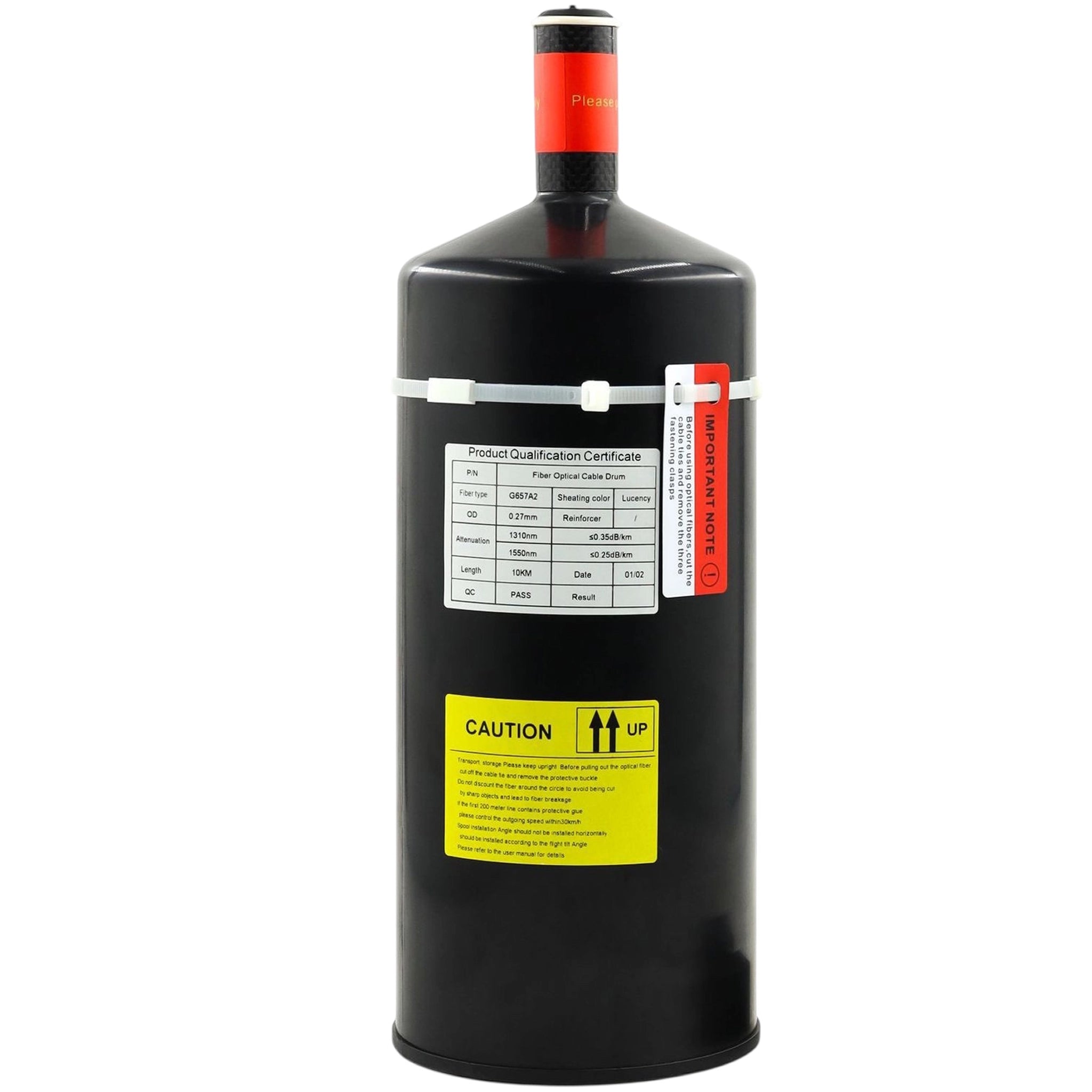 10km Fiber Optic FPV Drone Tether Reel - Lightweight, Jam-Proof Design