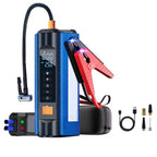 Ozio 4-in-1 12V Jump Starter 1500A + 150PSI Air Compressor, 8400mAh Power Bank & LED SOS Light