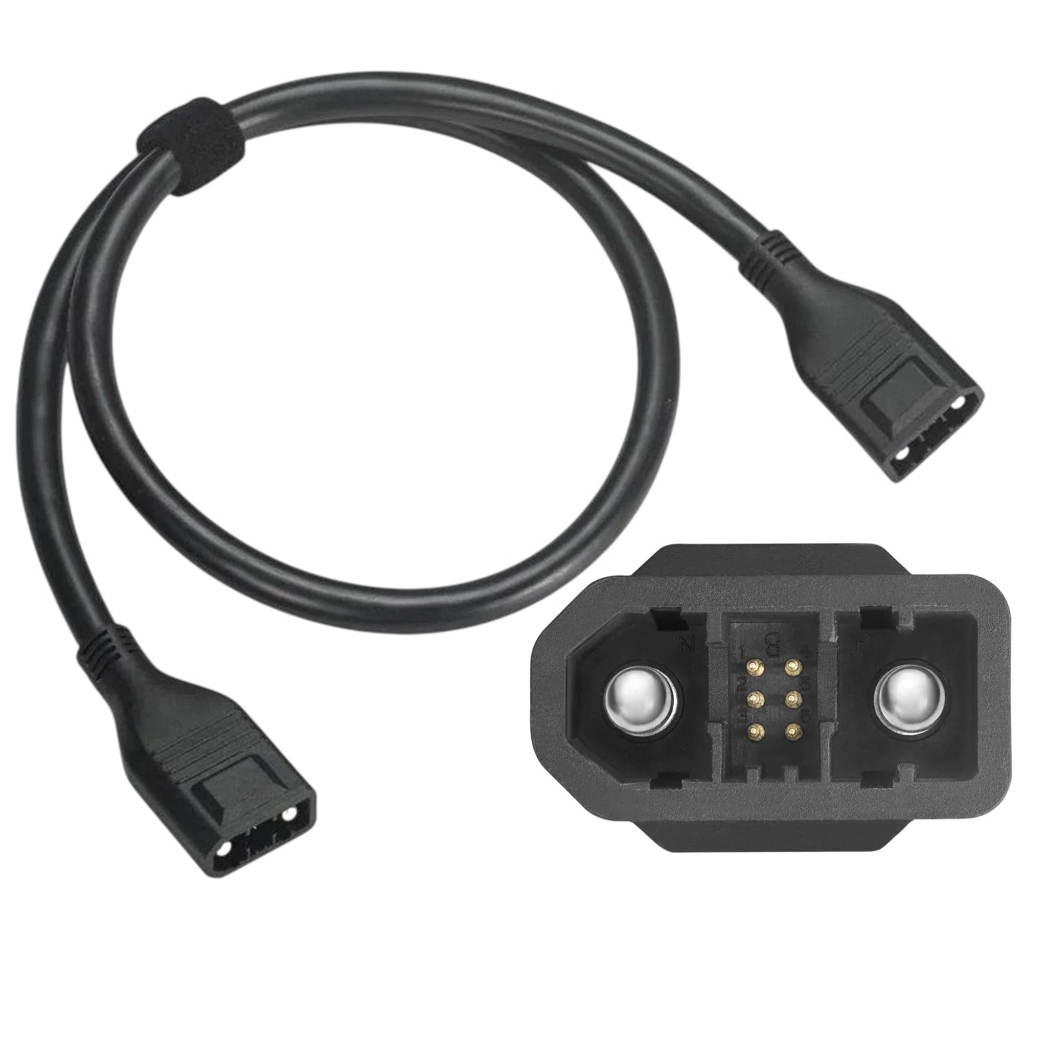 XT150 Extra Battery Cable 1m (40 in) for EcoFlow DELTA 2 / DELTA 2 Max / DELTA Max / DELTA 3 / WAVE 2 / WAVE 3 - Braided, Side-Entry